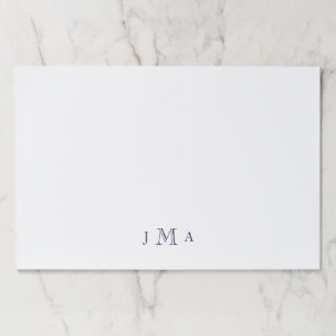 ネイビーモノグラム事務所 ペーパーパッド