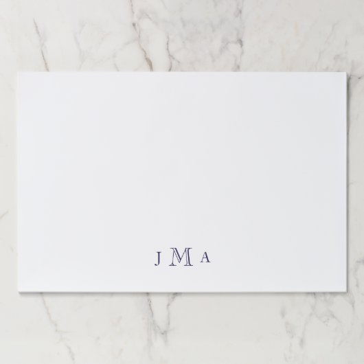 ネイビーモノグラム事務所 ペーパーパッド (正面)