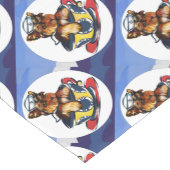 ネイビーヨークシャーテリアポー ショートテーブルランナー (コーナー)