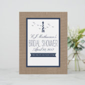 ネイビーライトハウス航海のブライダルシャワーディバイダー (スタンド正面)