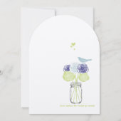 ネイビーライムブルー素朴ロマンチックバラメイスンジャー 招待状 (裏面)