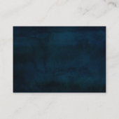 ネイビーラスター ダークブルー シルバー ウェディング スケジュール エンクロージャーカード (裏面)