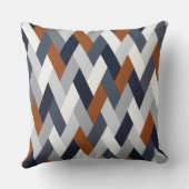 ネイビーラストジオメトリVI クッション (裏面)