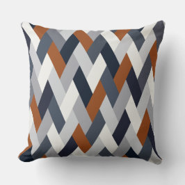 ネイビーラストジオメトリVI クッション