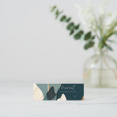 ネイビーラスト金ゴールドトロピカルスタッドループイヤリングディスプレイ スキニー名刺 (スタンド正面)