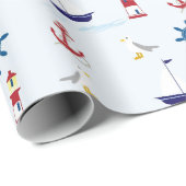 ネイビーラッピング紙 ラッピングペーパー (ロールコーナー)