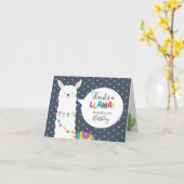 ネイビーラマカクタス写真ありがとう カード (黄色い花)