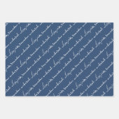 ネイビーラマダンムバラク ラッピングペーパーシート (正面2)