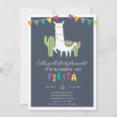 ネイビーラマフィエスタバースデーパーティー 招待状 (正面)