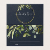 ネイビーリーグリーン金ゴールド結婚葉の座席表 (外部フラット)