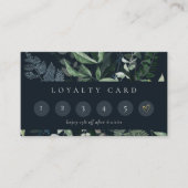 ネイビーリーフィージトロピカルフェーン6パンチロイヤリティ 名刺 (正面)