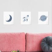 ネイビールロケット船月の惑星の宇宙子供室 (リビング)