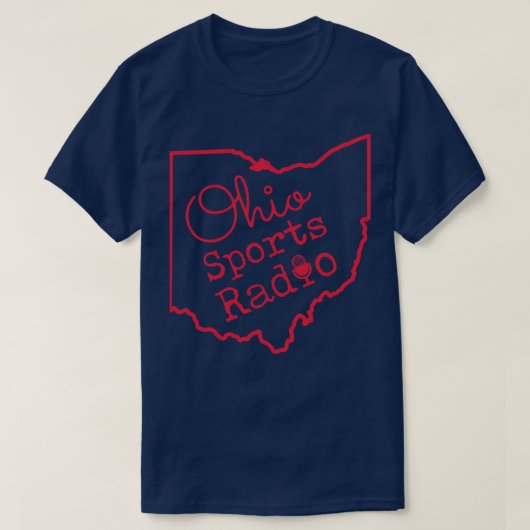 ネイビーレッドクラシック Tシャツ (デザイン正面)