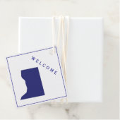 ネイビーワシントンDCウェルカムバッグギフトラベル結婚、 フェイバータグ (インサイチュ)