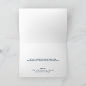 ネイビーヴィンテージハッピーホリデースクリプトグリーティングカード シーズンカード (内部)