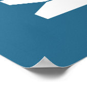 ネイビーヴィンテージ服ピングラフィック洗濯室 ポスター (角)