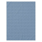 ネイビー伝統的ブルークリスマスツリー&トナカイ テーブルクロス (正面)