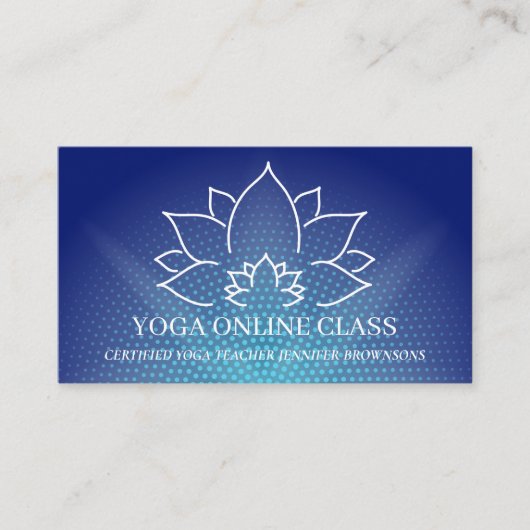 ネイビー先生プライベートヨガ 名刺 (正面)