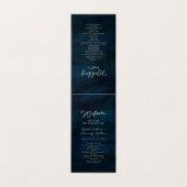 ネイビー光沢シルバーブルー結婚のセレモニー計画 (外部フラット)