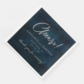 ネイビー光沢シルバー応援結婚ズモノグラムディナー (コーナー)