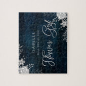 ネイビー光沢シルバーBe Our Flower Girl Proposal ジグソーパズル (縦)