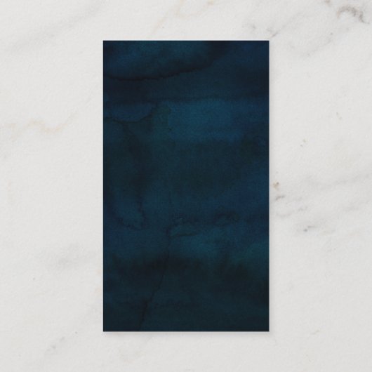 ネイビー光沢ダークブルーウォーター結婚カラー詳細 エンクロージャーカード (裏面)