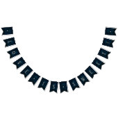 ネイビー光沢ダークブルー愛は甘結婚い バンティングフラッグ (全)