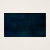 ネイビー光沢ブルーシャワーギフトレジストリ挿入カード (裏面)