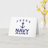 ネイビー叔母 カード (黄色い花)