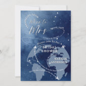 ネイビー恋しく思旅行 – ミセス・ブライダルシャワー 招待状 (正面)