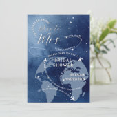 ネイビー恋しく思旅行 – ミセス・ブライダルシャワー 招待状 (スタンド正面)