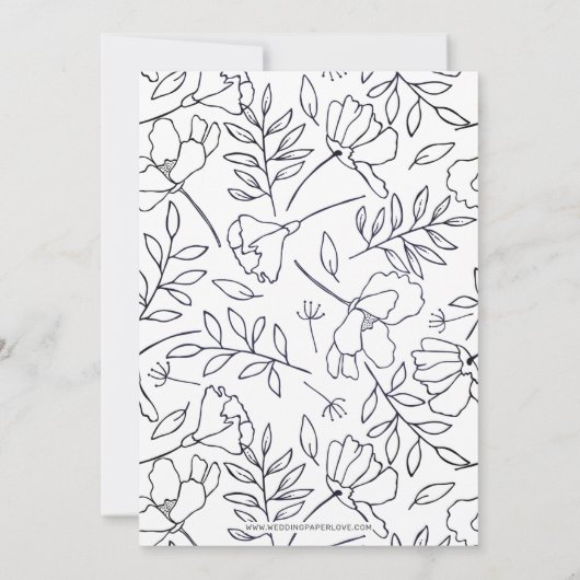 ネイビー我々の冒険を開始する写真を保存する日付 案内状 (裏面)