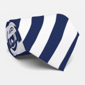 ネイビー斜ストライプ線タイ ネクタイ (ロール)