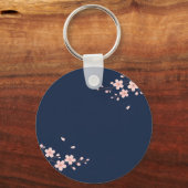 ネイビー桜の枝 キーホルダー (裏面)