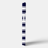 ネイビー横ストライプ線 Case-Mate iPhoneケース (裏面 / 右)