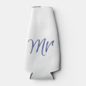 ネイビー氏、スクリプエレガントト、フォイフェイクル ボトルクーラー (正面)