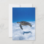 ネイビー水中水中競技タートルコースト結婚ーズ 出欠カード (裏面)