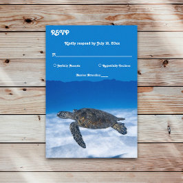 ネイビー水中水中競技タートルコースト結婚ーズ 出欠カード