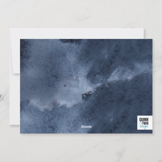 ネイビー水色と金ゴールド シーズンカード (裏面)