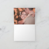 ネイビー水色フローラサンキューグリーティングカード サンキューカード (内部)