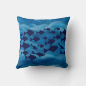 ネイビー海テーマソフト波 クッション (裏面)