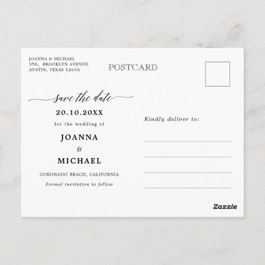 ネイビー王室のブルー赤面フローラ写真P日を保存 ポストカード (裏面)