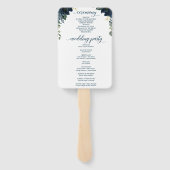 ネイビー王室の結婚式 プログラムファン ハンドファン (裏面)