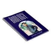 ネイビー生物学の写真名男子ギフトアイデア ノートブック (右側)