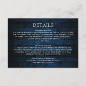 ネイビー素朴ウッドストリングラ結婚イトの詳細 エンクロージャーカード (正面)