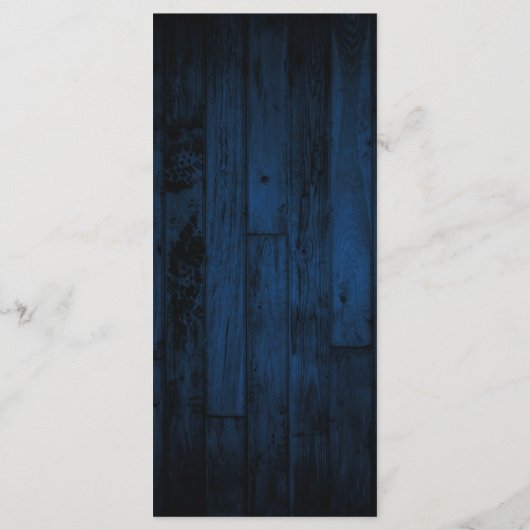 ネイビー素朴ウッドストリングラ結婚イト メニュー (裏面)