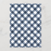 ネイビー素朴バッファロープレイド感謝祭ディナー メニュー (裏面)