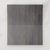 ネイビー素朴フラワーズウッド結婚メイソン プレイスカード (内部開封)