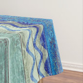 ネイビー素朴ブルーコースタルデコールいかり テーブルクロス (インサイチュ)