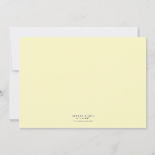 ネイビー素朴ブルーサンフラワー|デイジーリハーサルディナー 招待状 (裏面)